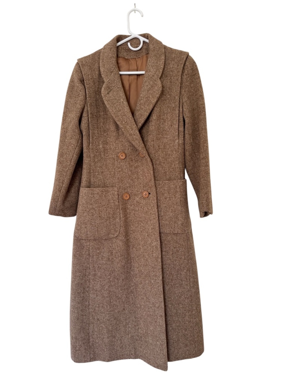 LUBA WOOL TRENCH COAT TAN - vintage